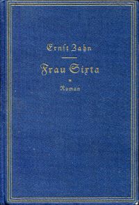 Zahn, Frau Sixta. (Umschlag)