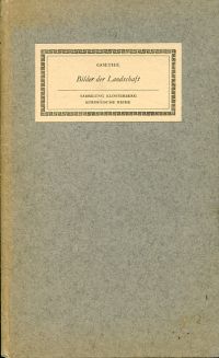 Goethe, Bilder der Landschaft. (Umschlag)