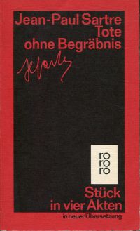 Sartre, Tote ohne Begräbnis : Stück in vier Akten. (Umschlag)