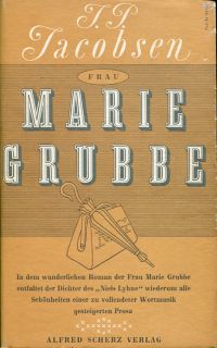 Jacobsen, Frau Marie Grubbe. (Umschlag)