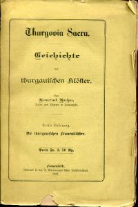 Kuhn, Die thurgauischen Frauenklöster. (Umschlag)