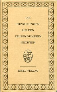 Littmann, Die Erzählungen aus den tausendundein Nächten, Band 6. (Umschlag)