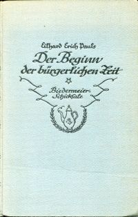 Pauls, Der Beginn der bürgerlichen Zeit. (Umschlag)