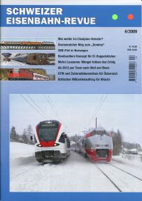 Schweizer Eisenbahn-Revue, Nr. 4/2009. (Umschlag)