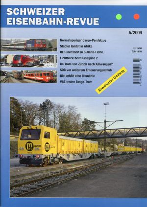 Schweizer Eisenbahn-Revue, Nr. 5/2009. (Umschlag)