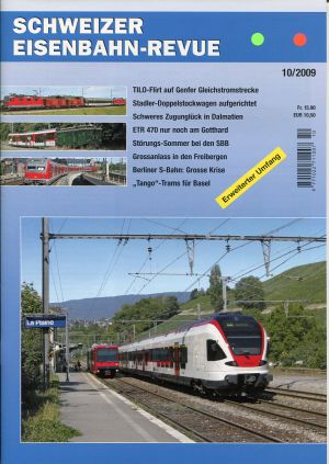 Schweizer Eisenbahn-Revue, Nr. 10/2009. (Umschlag)