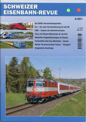 Schweizer Eisenbahn-Revue, Nr. 6/2011. (Umschlag)