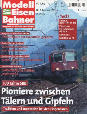 Modelleisenbahner, Nr. 2/2002. (Umschlag)