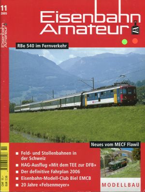 Eisenbahn-Amateur, Nr.11/2005. (Umschlag)