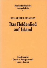 Hallgrímur Helgason: Das Heldenlied auf Island. (Umschlag)
