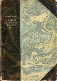 Gide, Le Retour de l'Enfant prodigue. (Umschlag)