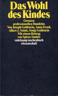 Das Wohl des Kindes. (Umschlag)