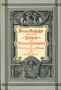 Mülinen, Bern's Geschichte 1191-1891. (Umschlag)