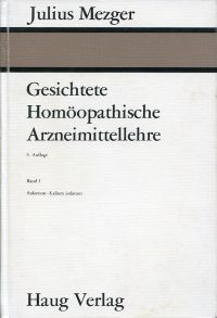Mezger, Gesichtete homöopathische Arzneimittellehre. (Umschlag)