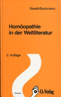 Gawlik, Homöopathie in der Weltliteratur. (Umschlag)