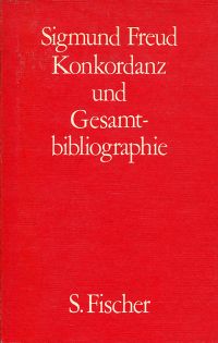 Sigmund-Freud-Konkordanz und Gesamtbibliographie. (Umschlag)