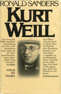 Sanders, Kurt Weill. (Umschlag)