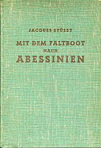 Stüssy, Mit dem Faltboot nach Abessinien. (Umschlag)