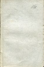 Ansichten über den dem Grossen Rathe vorgelegten Gesetzes-Entwurf über die Famil (Umschlag)