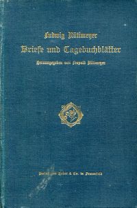 Rütimeyer, Briefe und Tagebuchblätter. (Umschlag)