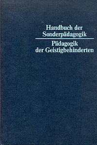 Bach, Pädagogik der Geistigbehinderten. (Umschlag)