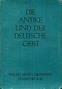 Berendt, Die Antike und der deutsche Geist. (Umschlag)