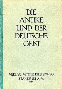 Berendt, Die Antike und der deutsche Geist. (Umschlag)