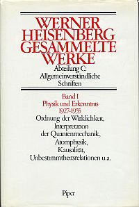 Heisenberg, Allgemeinverständliche Schriften. (Umschlag)