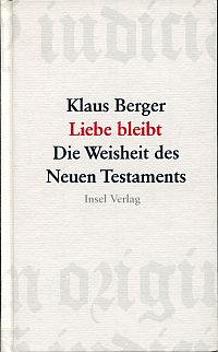 Berger, Liebe bleibt. (Umschlag)