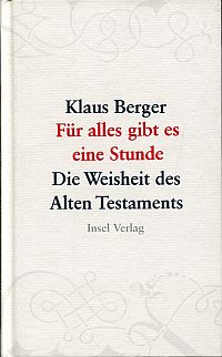 Berger, Für alles gibt es eine Stunde. (Umschlag)