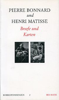 Pierre Bonnard und Henri Matisse, Briefe und Karten. (Umschlag)