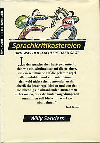 Sanders, Sprachkritikastereien und was der "Fachler" dazu sagt. (Umschlag)