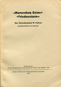 Volkart, "Marneschutz-Reims", "Friedenssturm". (Umschlag)