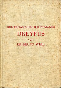 Weil, Der Prozeß des Hauptmanns Dreyfus. (Umschlag)