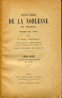Borel d'Hauterive, Annuaire de la noblesse de France et des maisons souveraines (Umschlag)