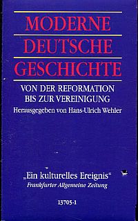 Wehler, Moderne deutsche Geschichte. (Umschlag)