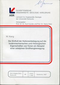 Xiang, Der Einfluß der Kationenbelegung auf die bodenmechanischen und rheologisc (Umschlag)