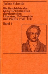 Schmidt, Die Geschichte des Genie-Gedankens (Umschlag)