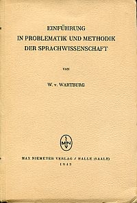 Wartburg, Einführung in Problematik und Methodik der Sprachwissenschaft. (Umschlag)