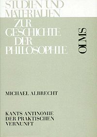 Albrecht, Kants Antinomie der praktischen Vernunft. (Umschlag)