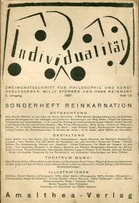 Storrer, Individualität, 2. Jahrgang 1927. (Umschlag)