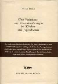Stern, Über Verhaltens- und Charakterstörungen bei Kindern und Jugendlichen. (Umschlag)