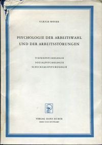 Moser, Psychologie der Arbeitswahl (Umschlag)