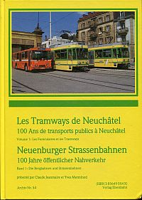 Jeanmaire, Les tramways de Neuchatêl. (Umschlag)
