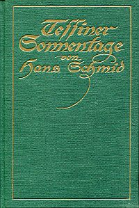 Schmid, Tessiner Sonnentage. (Umschlag)
