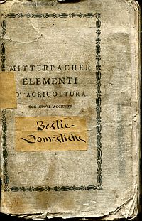Mitterpacher, Elementi di Agricoltura. (Umschlag)