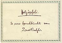 Balzli, Holzöpfeli. (Umschlag)