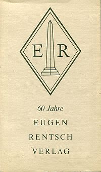 60 Jahre Eugen Rentsch Verlag. (Umschlag)