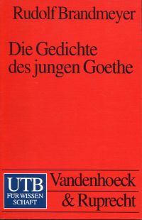 Brandmeyer, Die Gedichte des jungen Goethe. (Einband)