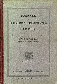 Cotton, Handbook of commercial information for India. (Umschlag)